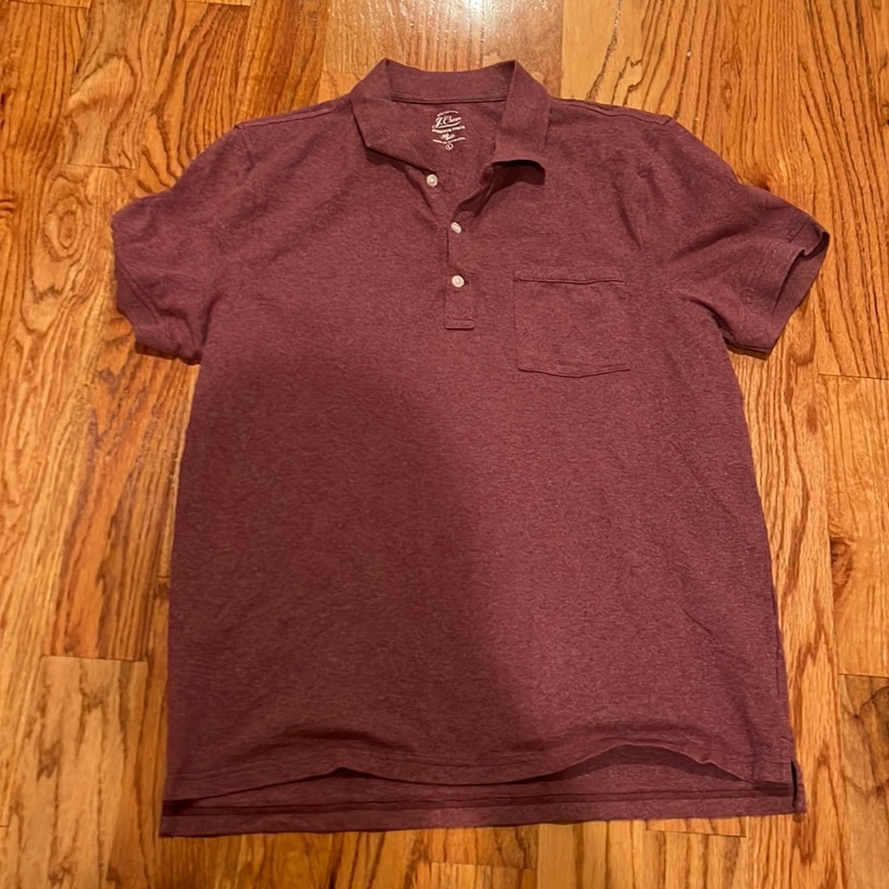 J crew Rust Red Polo L